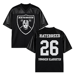 Hatebreed Black Summer Slaughter 26 HTCT2508 Hatebreed Rugby Jersey