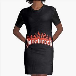 Hatebreed Pullover Hoodie Graphic T-Shirt Dress