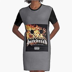 HATEBREED BAND LOGO MIREL 1 Graphic T-Shirt Dress