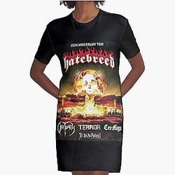 rcti oke malah hatebreed tour 2019 Graphic T-Shirt Dress