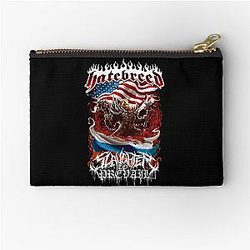 Slaughter To Prevail Hatebreed Worldwide Brutality American Flag Zipper Pouch