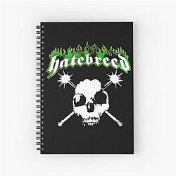 Hatebreed green logo Spiral Notebook