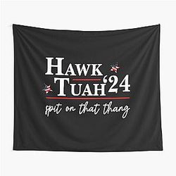Hawk Tuah 24 Spit On That Thang Tapestry