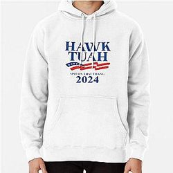 Hawk Tuah 2024 Spit On That Thang Pullover Hoodie