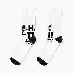 HAWK TUAH Spit on that thang! Socks