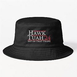 Hawk Tuah Spit On That Thang Meme Bucket Hat
