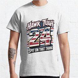Hawk Tuah 2024: Spit on That Thang .  Vintage Parody Tee Classic T-Shirt