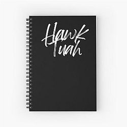 Hawk tuah spit on that thing spitting sound viral meme Spiral Notebook