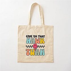 Hawk Tuah 24 Spit On That Thang Cotton Tote Bag