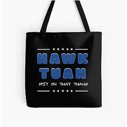Hawk Tuah Spit On That Thang Meme  All Over Print Tote Bag