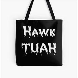 Hawk Tuah All Over Print Tote Bag