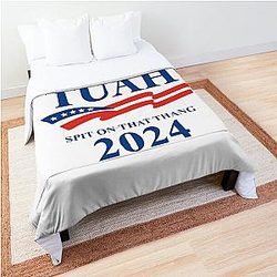 Hawk Tuah 2024 Spit On That Thang Comforter