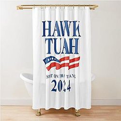 Hawk Tuah 2024 Spit On That Thang Shower Curtain