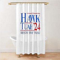 Hawk Tuah 24  Shower Curtain