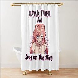 Hawk Tuah spit on that thang  Shower Curtain