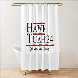 Hawk Tuah 24  Shower Curtain