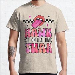Hawk tuah Hawk tuah funny viral humor meme video tee girl 24  Classic T-Shirt