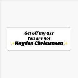 Hayden Christensen Bumper Sticker