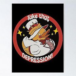 Hazbin Hotel Take That Depression Poster