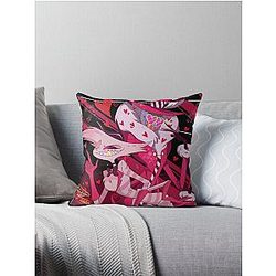 Hazbin Hotel Angel dust Throw Pillow