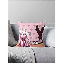 Hazbin Hotel - Angel Dust (flipped) Throw Pillow