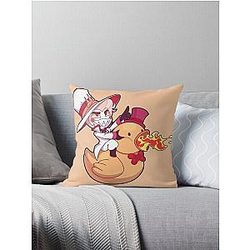 lucifer from hazbin hotel Throw Pillow