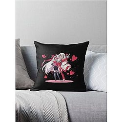 TV Show, Hazbin Hotel, Charlie Magne, Vaggie (Hazbin Hotel) Throw Pillow