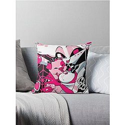 Angel Dust and Fat Nugget Selfie - Hazbin Hotel  Throw Pillow