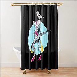 Hazbin Hotel - Angel Dust Shower Curtain