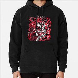Charlie + Alastor 2023 Hazbin Hotel V-day Inspired Fanmerch  Pullover Hoodie