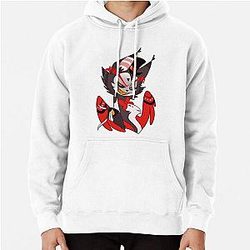 Husk Hazbin Hotel Stickers + more Pullover Hoodie