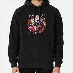 Hazbin Hotel Merch Helluva Boss Group Essential Pullover Hoodie