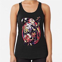 Hazbin Hotel Merch Helluva Boss Group Essential T-Shirt.png Racerback Tank Top