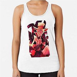 hazbin hotel lucifer Racerback Tank Top