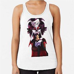 hazbin hotel lucifer Racerback Tank Top