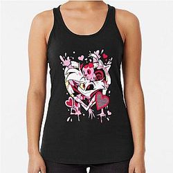 Hazbin Hotel Angel Dust Racerback Tank Top