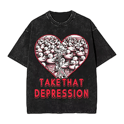 Duck Therapy PTTT0505 Washed  Hazbin Hotel T-Shirts