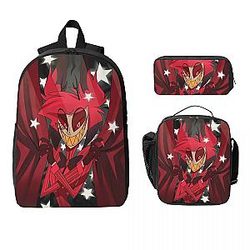 Alastor The Show Begins Hazbin Hotel Backpacks Set 