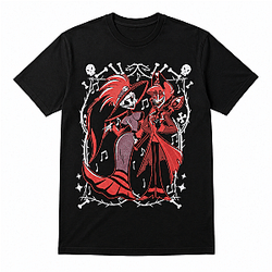Hazbin Hotel Alastor & Rosie T-Shirt Hazbin Hotel T-Shirts NTT2408