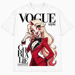Vogue Charlie Morningstar T-Shirts Hazbin Hotel T-Shirts