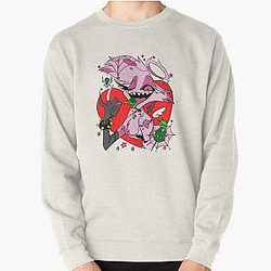 Hazbin Hotel Angel Dust (devil and Angel) Pullover Sweatshirt