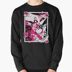 Angel Dust and Fat Nugget Selfie - Hazbin Hotel  Pullover Sweatshirt