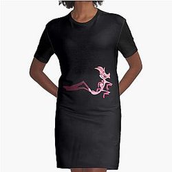 Hazbin Hotel - Angel Dust Graphic T-Shirt Dress