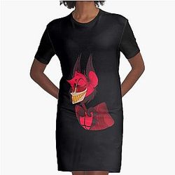 Hazbin Hotel - Alastor Graphic T-Shirt Dress