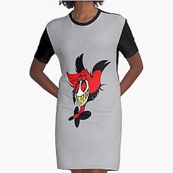 Hazbin Hotel - Alastor Graphic T-Shirt Dress