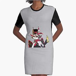 Hazbin Hotel - Husk Graphic T-Shirt Dress
