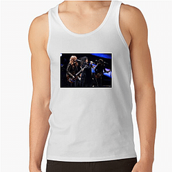 Classic Rock Queens Heart Band Tank Tops