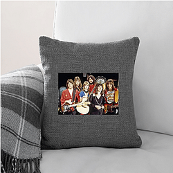 Arena Rock Pioneers Heart Band Pillows Cover