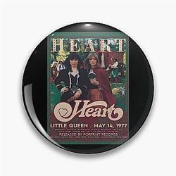 Heart Little Queen Vintage Pin