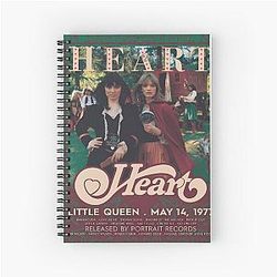 Heart Little Queen Vintage Spiral Notebook